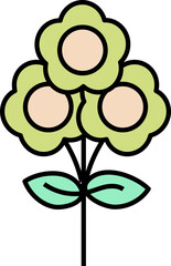 Poster - Aesthetic Flower Line Art Element