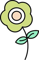 Poster - Aesthetic Flower Line Art Element