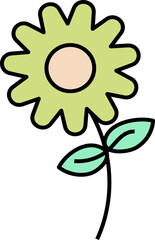 Poster - Aesthetic Flower Line Art Element