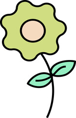 Poster - Aesthetic Flower Line Art Element