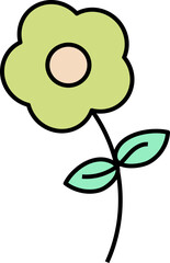 Poster - Aesthetic Flower Line Art Element