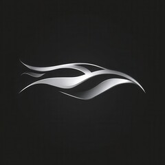 Poster - Abstract design of a stylized vehicle silhouette.