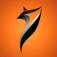 Poster - abstract graphic design of a stylized animal head.