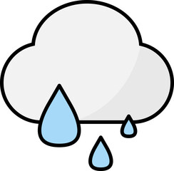 Poster - Weather Filled Line Icon Element