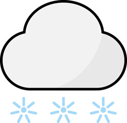 Poster - Weather Filled Line Icon Element