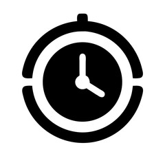 Poster - Timer Icon Illustrating Passage of Time in a Minimalist Design for Various Applications