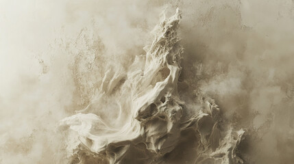 Poster - captivating abstract representation of swirling textures and forms, evoking sense of movement