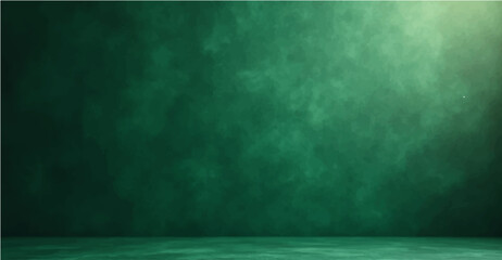 Poster - Dark, aged blue and green grunge texture pattern on a vintage concrete wall backdrop
