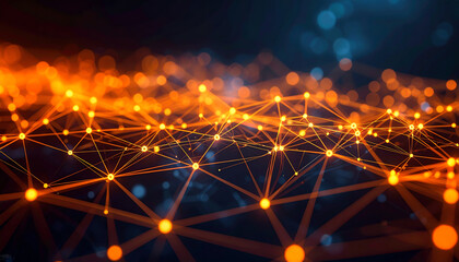 Poster - A vibrant, abstract representation of interconnected lines and glowing nodes, evoking themes of technology and digital networks