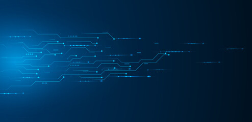Leinwandbilder - Technology digital interface, artificial intelligence circuit board vector