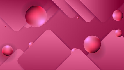 Poster - Minimalist simple gradient pink background style