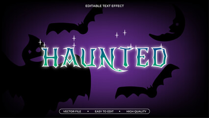 Poster - Horror editable text effect editable scary text style