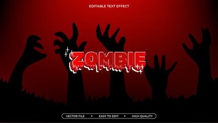 Poster - Horror editable text effect editable scary text style