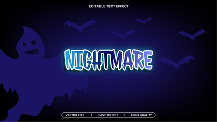 Poster - Horror editable text effect editable scary text style