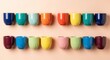 © fisik - Colorful espresso coffee cups wall display