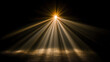 © Damai - Dramatic spotlight with bright rays shining downwards onto a textured surface