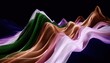 © De - Abstract flowing fabric design