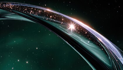 abstract cosmic ring in deep space