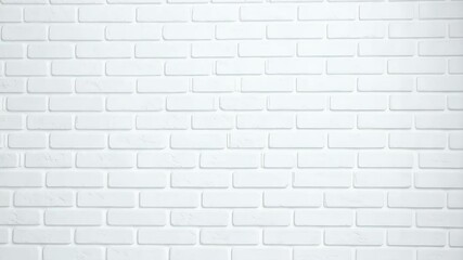 Poster - Seamless texture of an aged white painted brick wall in full frame, providing a clean and neutral backdrop