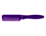 Purple Hair Comb on Transparent Background