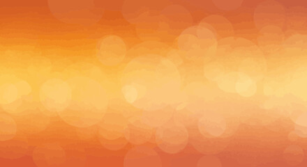 Warm abstract bokeh background with orange and yellow hues providing a soft glow