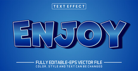 Poster - Enjoy font Text effect editable