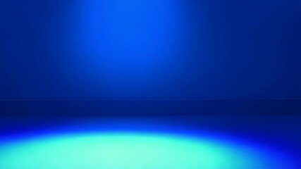 Poster - Studio lit blue backdrop with oval shaped light, creating space for object placement and highlighting stage area for product showcase.