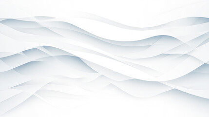 Poster - Soft waves and layers create serene and modern background design