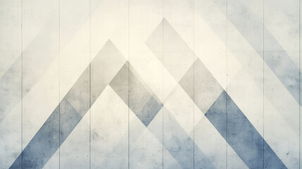 Poster - Geometric patterns create modern aesthetic with deep shadows and light tones