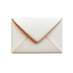 Poster - Elegant Envelope Design Golden Mail Send Communication Notification on transparent background