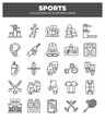 © Icon - Collection of 25 Sports Icons.  A Visual Guide to Various Athletic Activities and Equipment