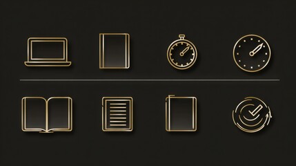 Poster - Deep Work Routine Infographic Showcasing Productivity Tools With Clean Visual Style and Focus Icons