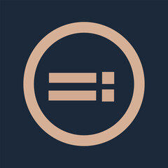 Poster - Illustrations of comparison symbols used for logo design vector