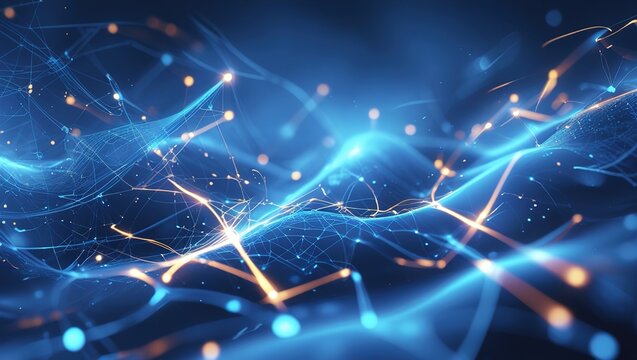 abstract blue background with stars