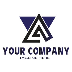 Poster - Letter A logo design