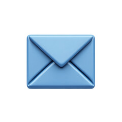 Aufkleber - Light Blue Envelope Email Icon Communication Symbol Notification Message on transparent background