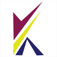 Poster - Letter K logo desing icon