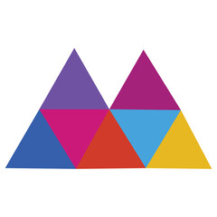 Poster - Letter M icon logo icon desing