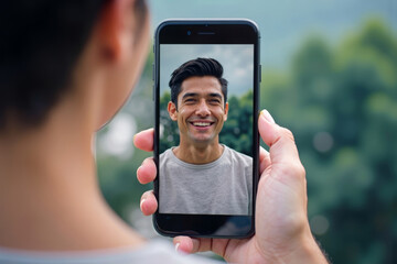 Poster - Stepping into a Virtual Portal: The Mirror Image on the Phone Screen