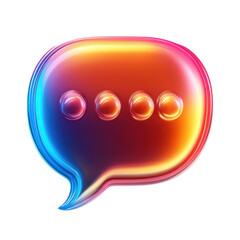 Leinwandbilder - Glossy Notification A Message of Glowing Light Waiting to Be Read Message on transparent background