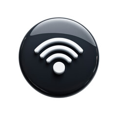 Poster - Modern wifi icon 3d vector illustration connection access point wireless on transparent background