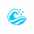 © Manjadda - logo design Water wave icon vector