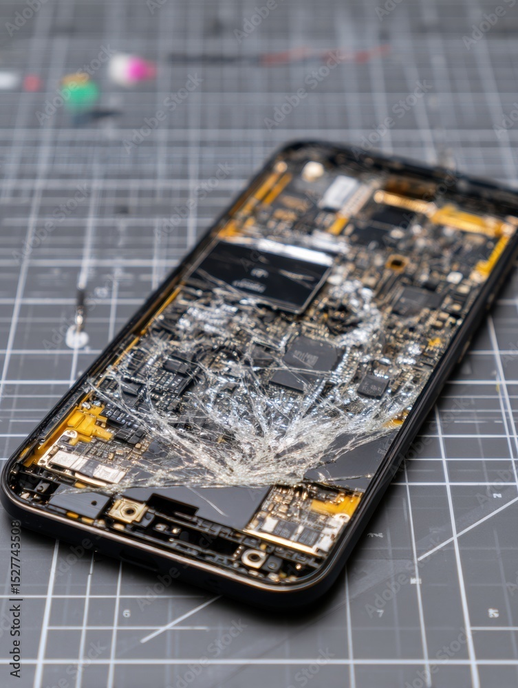 Busted Touchscreen Device Reveals Internal Damage and System Failure ...