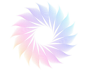 Aufkleber - Color abstract swirl with halftone effect — elegant dynamic design for cosmetics, textiles, luxury branding, renewable energy, and wellness. Perfect jpg backgrounds, logos, and decorative elements.