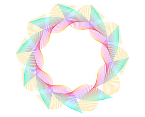 Aufkleber - Color abstract swirl with halftone effect — elegant jpg dynamic design for cosmetics, textiles, luxury branding, renewable energy, and wellness. Perfect for backgrounds, logos, decorative elements.