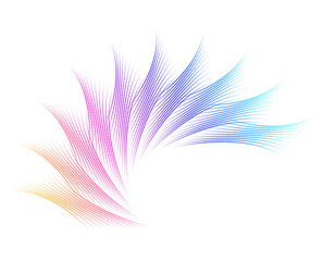 Aufkleber - Color abstract swirl with halftone effect — elegant jpg dynamic design for cosmetics, textiles, luxury branding, renewable energy, and wellness. Perfect for backgrounds, logos, decorative elements.