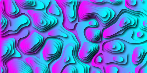 Aufkleber - abstract layered gradient background in blue cyan and magenta colors creates a vibrant and modern de