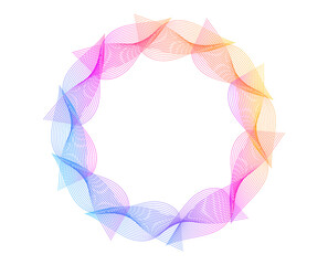 Aufkleber - Color abstract swirl with halftone effect — elegant jpg dynamic design for cosmetics, textiles, luxury branding, renewable energy, and wellness. Perfect for backgrounds, logos, decorative elements.