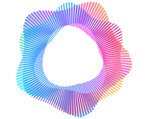Aufkleber - Dynamic radial abstract pattern with vibrant gradient color sideal for cosmetics, fashion, textile design, technology branding, wellness. Perfect for digital, packaging, marketing, Background JPG