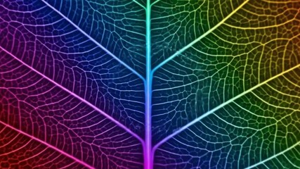 A detailed macro shot of a green leaf's intricate vein network.

